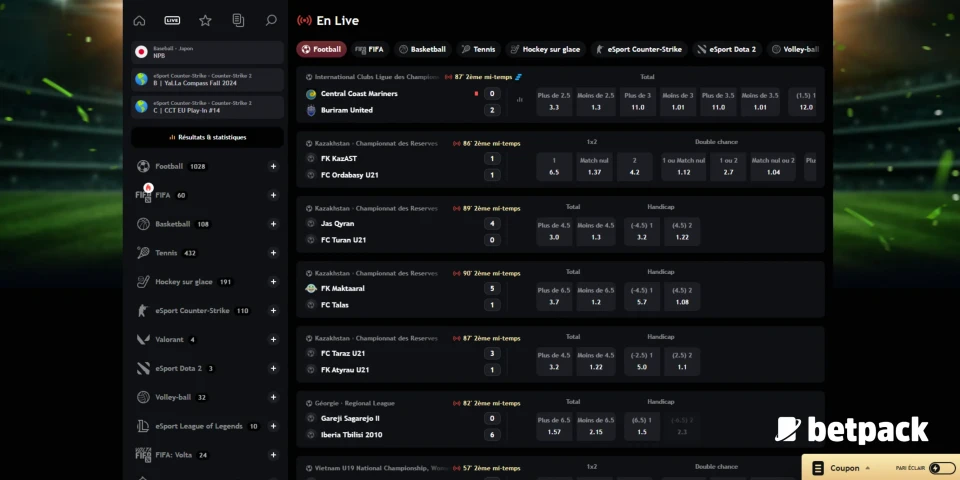 Paris Casino Betting Markets