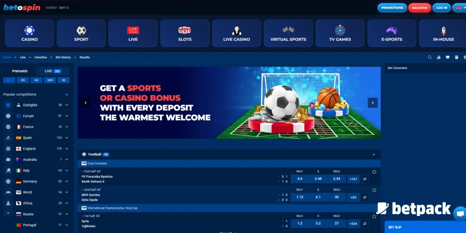 betOspin Sportsbook