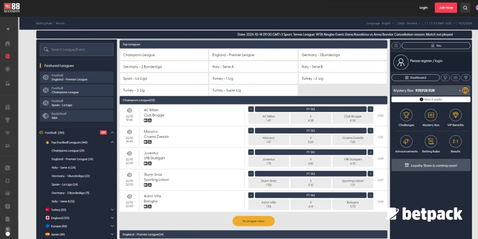 M88 Mansion Bonus Offers