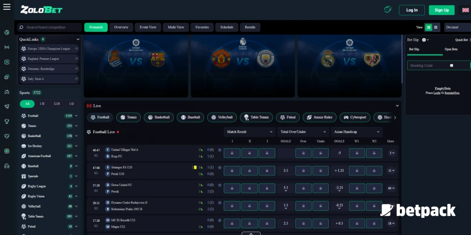 ZoloBet Live Streaming