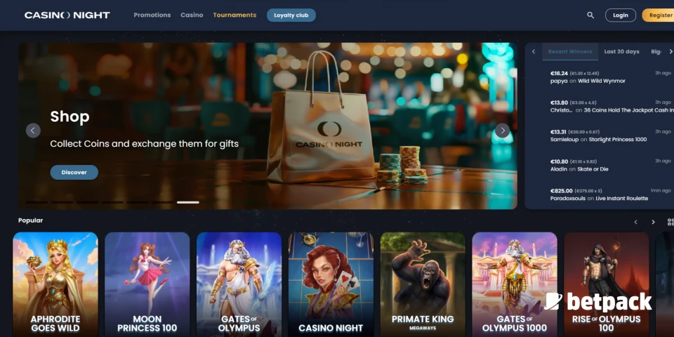 Casino Night Design & UX