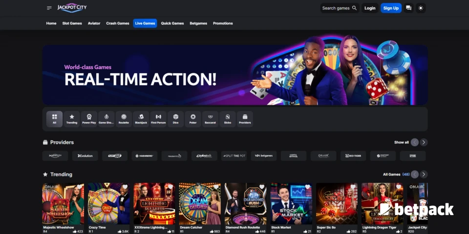 Jackpot City Casino Games