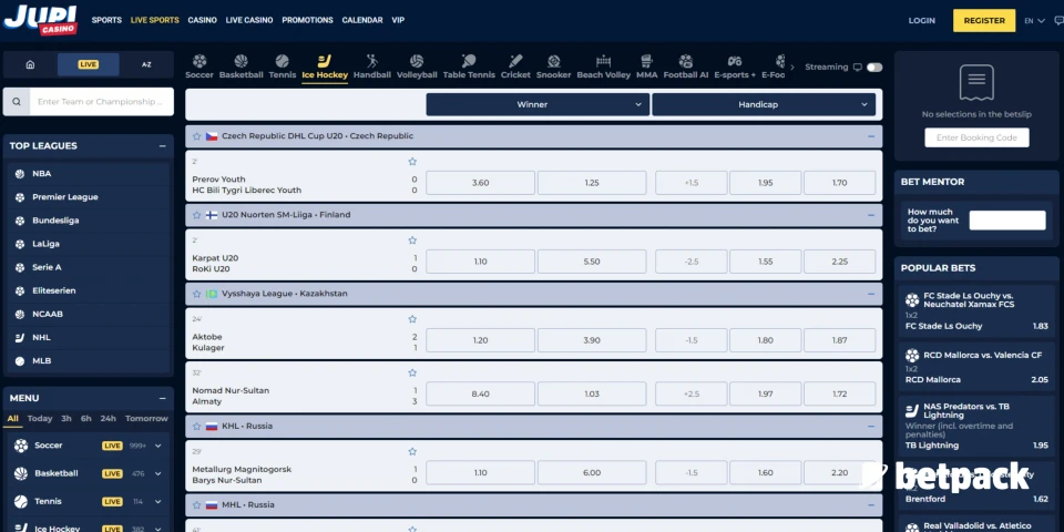 Jupi Casino Payment Methods