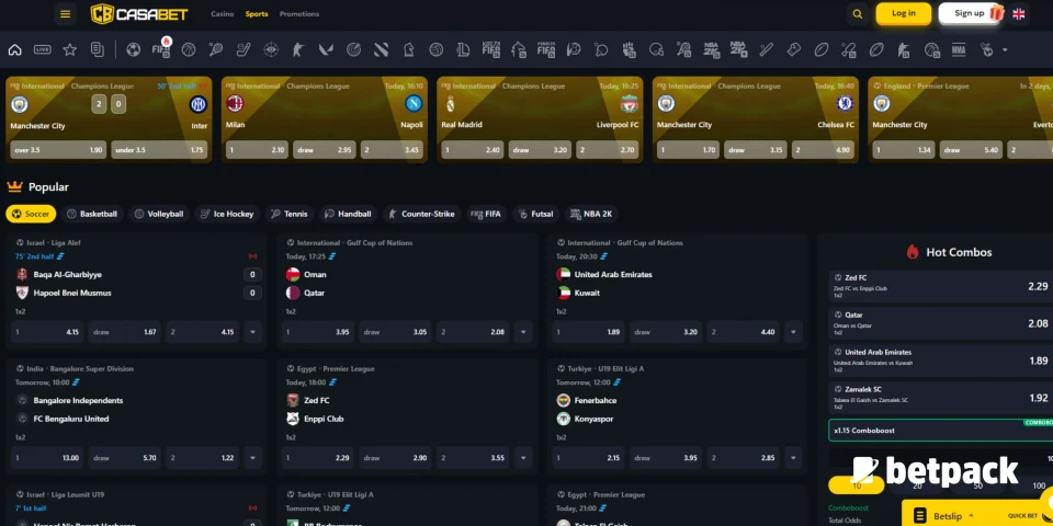 Casabet Payment Methods
