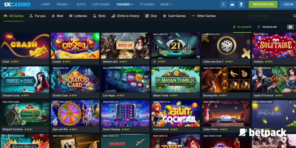1xCasino Payment Methods