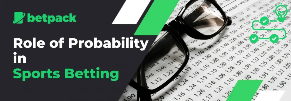 Betpack logo with glasses resting on a betting slip, emphasizing probability in sports betting.