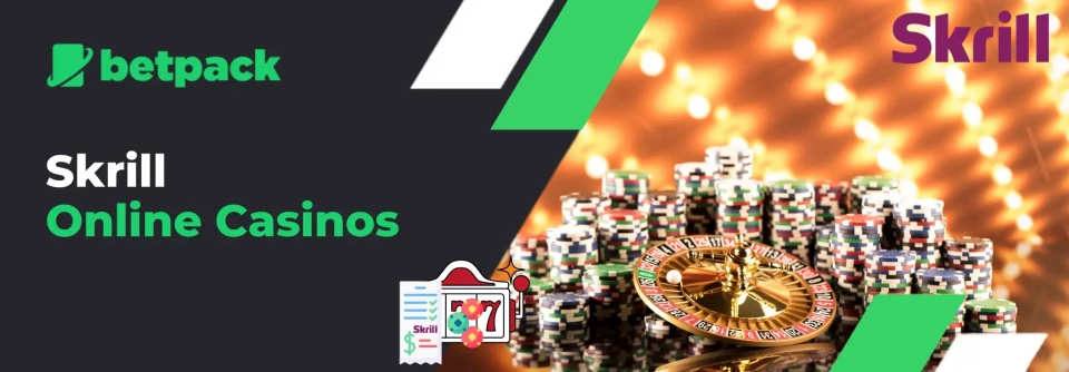 Skrill online casinos with roulette and Skrill logo