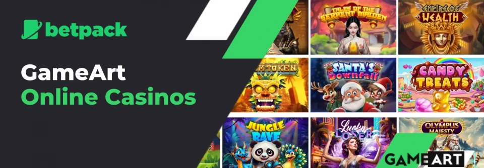 GameArt casino games with GameArt logo