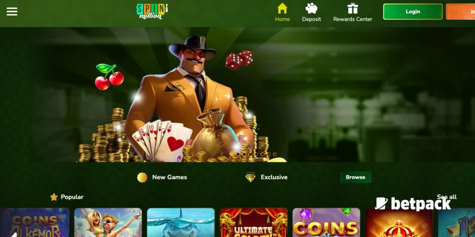 Spinmillion Casino Overview