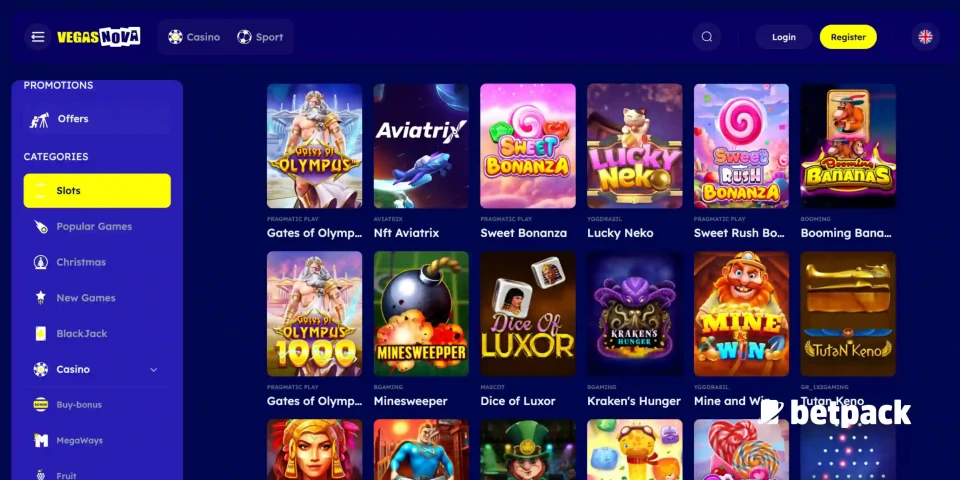 Vegas Nova Slots Overview