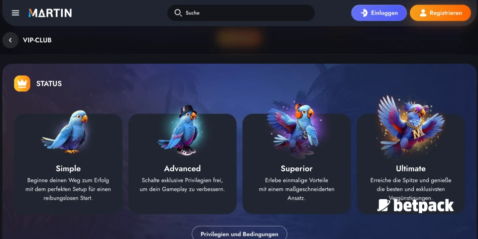 Martin Casino VIP Club