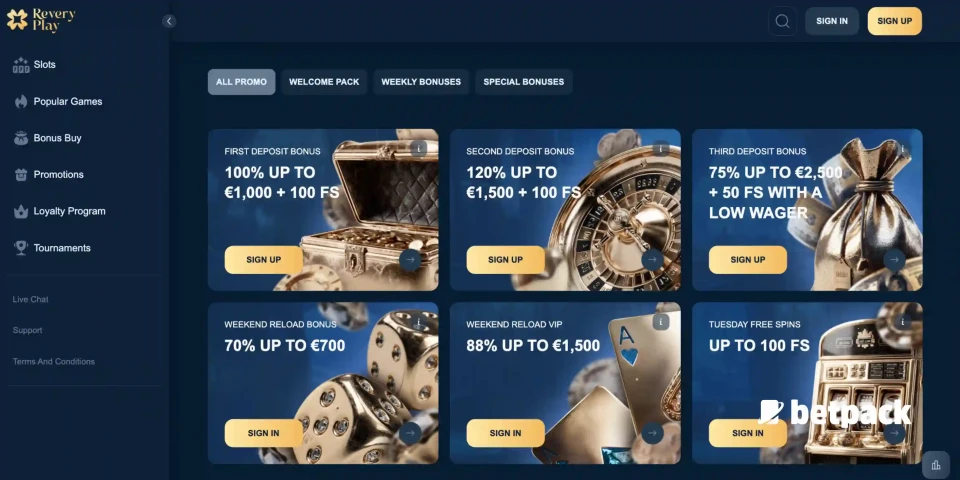 ReveryPlay Casino Overview