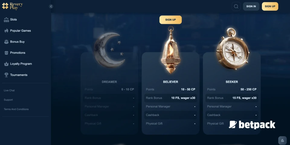 ReveryPlay Casino Loyalty Program Overview