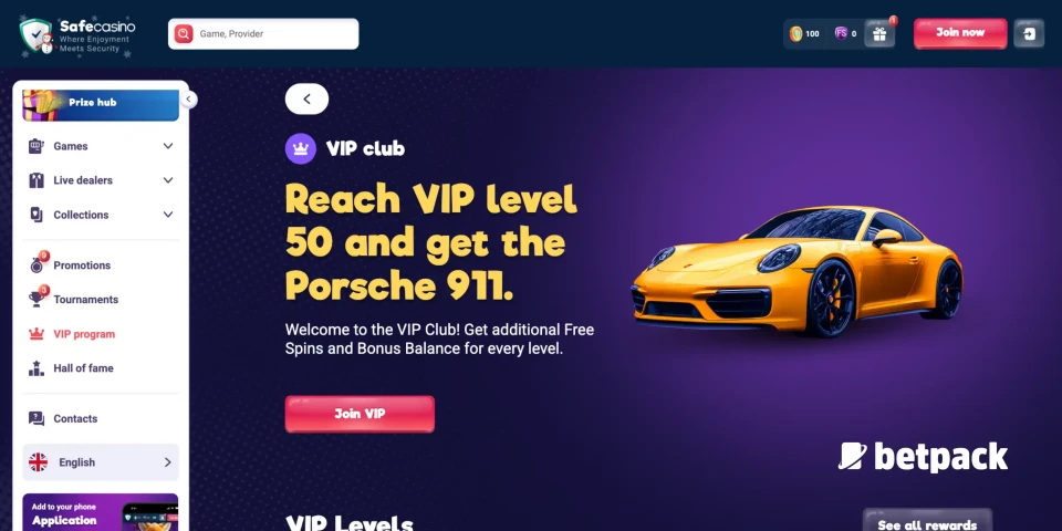 SafeCasino VIP Program Overview