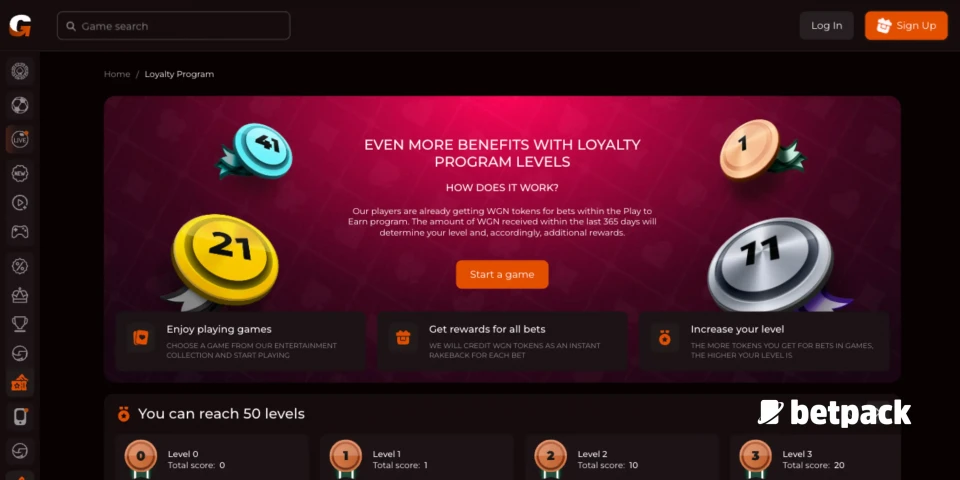 Wageon Casino Loyalty Proram Overview