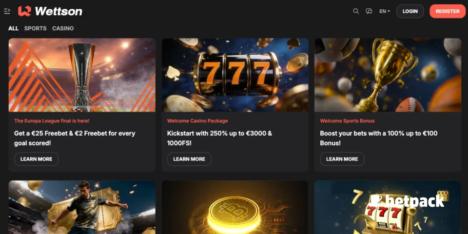 Wettson Casino Bonus Overview