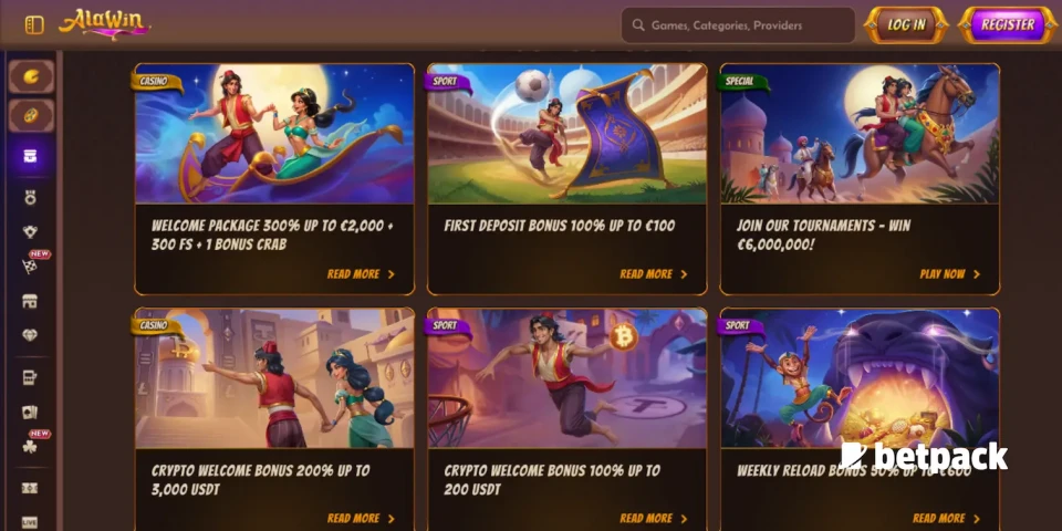AlaWin Casino Bonus Overview Welcome Package, Crypto Bonuses and Weekly Reload Bonuses
