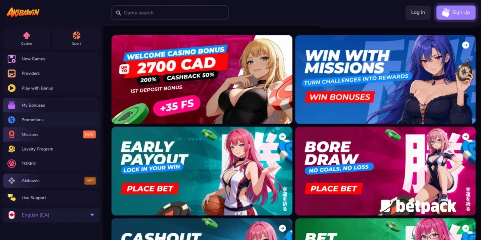 Akibawin Casino Bonus Overview