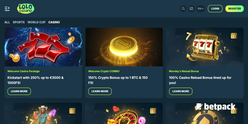 Lolo Casino Bonus Overview