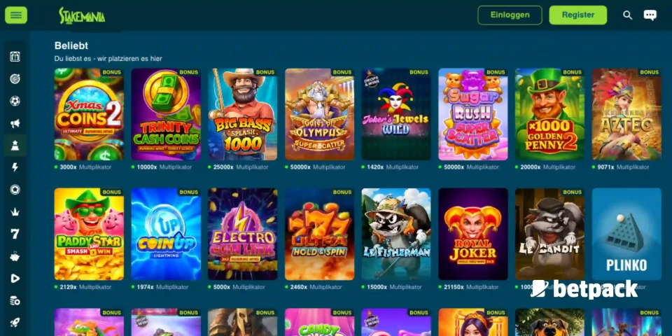 StakeMania Casino Überblick