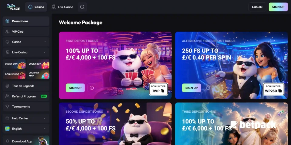 Winplace Casino Bonus Overview