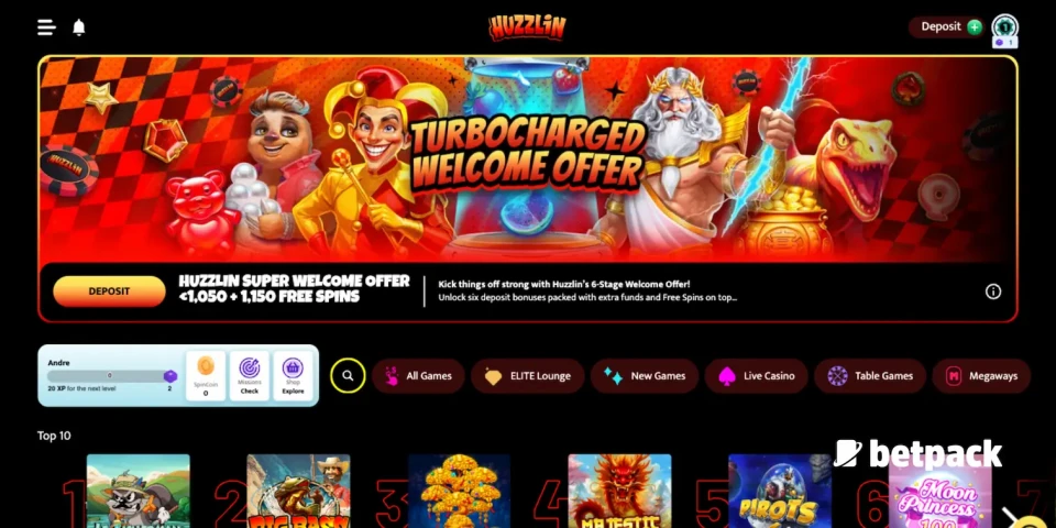 Huzzlin Casino Bonus Overview