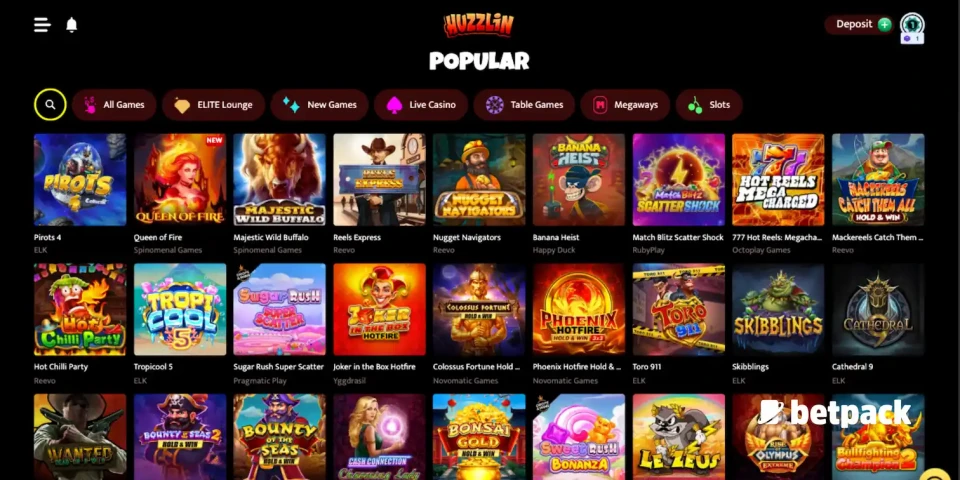 Huzzlin Casino Overview