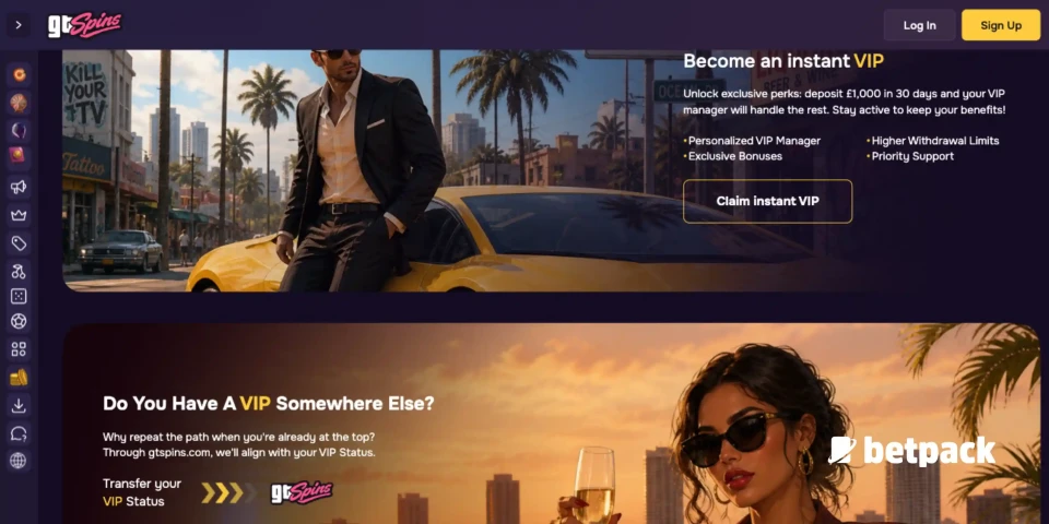 GTSpins Casino VIP Club Overview